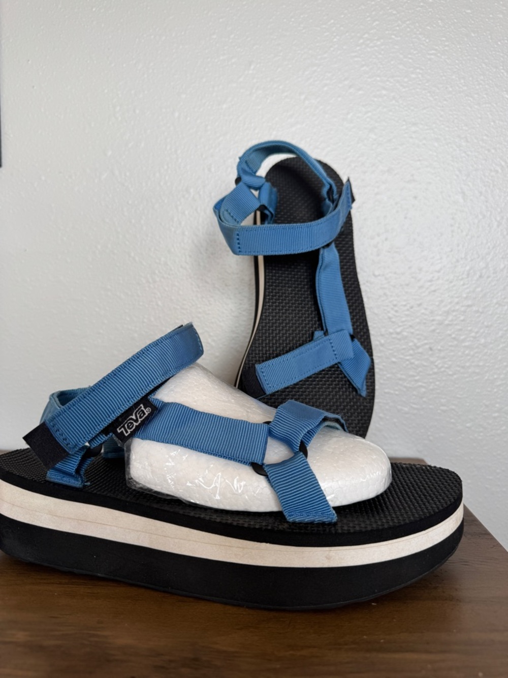 Teva Flatform Universal Blue Platform Sandals Chunky Strappy 11 Chic Gorpcore